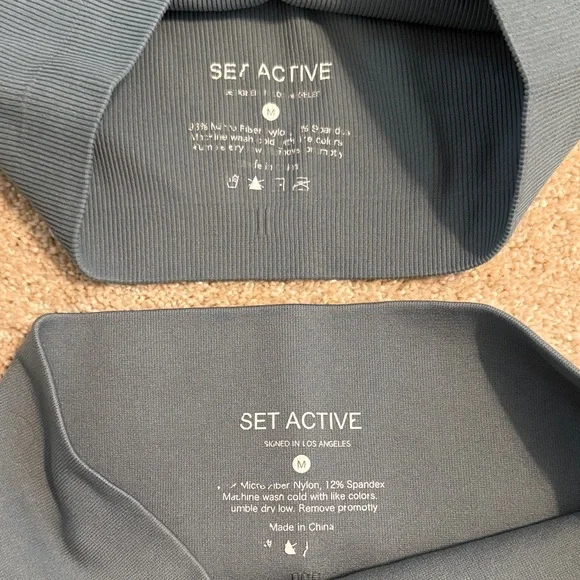 SET Active Ribbed Matching Set - Picture 2 of 3